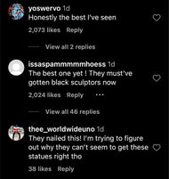 Fans weigh in on Letitia Wright's wax statue (Image via Instagram/@theshaderoom)